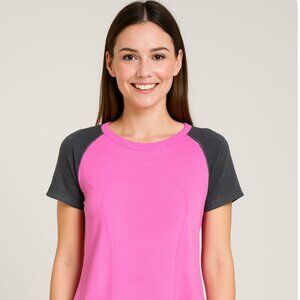 Lululemon Swiftly Short Sleeve T shirt Pink and Grey Size 6 or 8